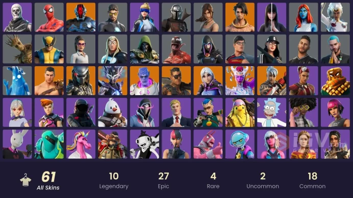 [PC/NINTENDO] 61 skins | Aura | Tony Stark | Kurama | Laugh It Up | J Balvin | Neo Versa | Ice BreakerZka110