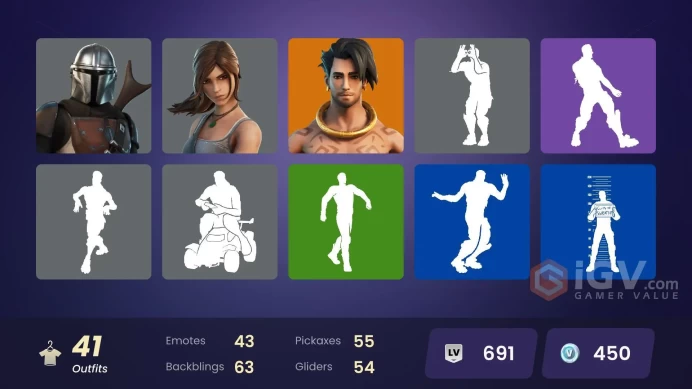 [PC/PSN/XBOX/NINTENDO] 41 skins | Lara Croft | Mandalorian | Get Griddy | Raz | Renzo the Destroyer | Spire Assassin | Roninlai009