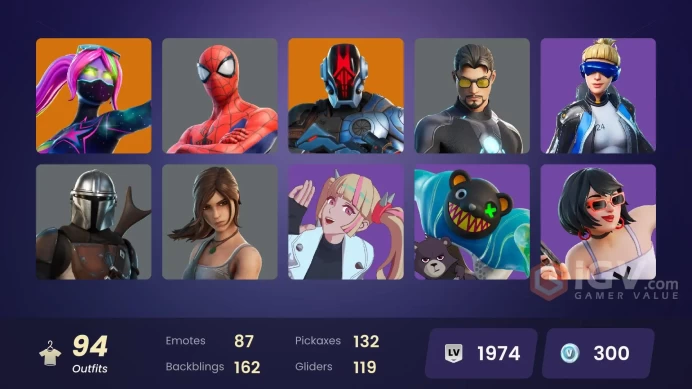 [PC/XBOX] | 1858 LVL | 94 skins | Neo Versa | Fixer | Cloud Striker | Point Patroller | Sultura | Predator | Galaxia | Joey | CHANGEABLE MAIL