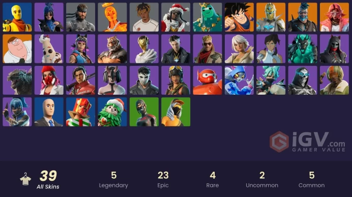 [PC-PSN-XBOX]39 SKIN /12K VP SPEND/ Son Goku /FULL ACCESS/