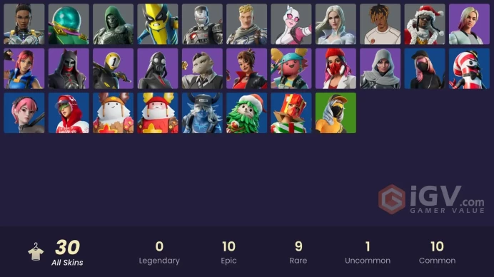 [PC/PSN/XBOX] 30 skins | Gwenpool | War Machine | Mysterio | Emma Frost | Doom | Captain Jones | Shuri | Peelverine | Santa Dogg 