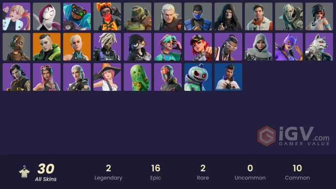 [PC-PSN-XBOX]30 SKIN-51 PICKAXE-39 GLIDER-36 EMOTE-FULL ACCESS-