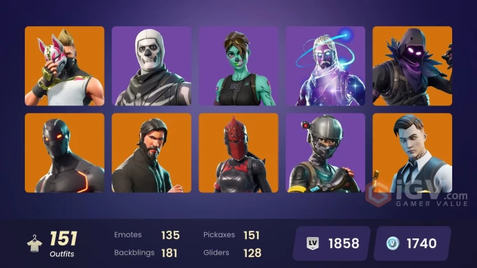 [PC-PSN-XBOX] 150 SKIN-GALAXY-Omega (stage 5)-The Reaper OG-Elite Agent-Ice King (gold)-Rust Bucket-Ghoul Trooper-Skull Trooper-FULL ACCESS-
