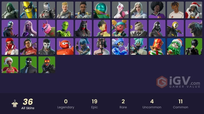 [PC-PSN-XBOX-]36 Skins | Shuri | Mysterio | Doom | War Machine | Captain Jones | Gwenpool | Peelverine | Emma Frost | LBC 93 Dogg | 