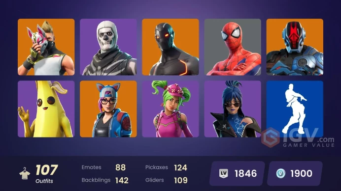 [PC-PSN-XBOX] 106 skins | OG STW | Omega (stage 5) | Rogue Agent | Spectra Knight | Valor | Hybrid | The Visitor |Skull Trooper |FULL ACCESS