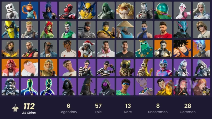 [PC-PSN-XBOX] 112 SKIN-Huntmaster Saber OG-MORTAL KOMBAT SKINS-Marshmello-Lionel Messi-FULL ACCESS-