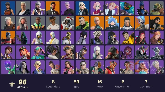 [PC/XBOX/PSN/NINTENDO] 96 skins | Renegade Raider | Explorer Emilie | The Ageless Champion | Iconic Era |Zka293