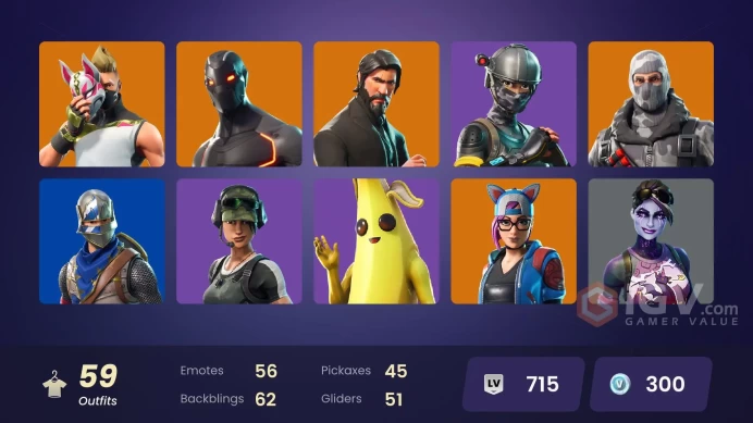 [PC/XBOX/PSN/NINTENDO] 58 skins | The Reaper | Blue Squire | Royale Knight | Elite Agent | Omega (stage 5) | Havoc |Zka231