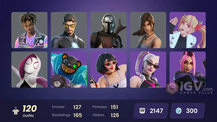 [PC/XBOX/PSN/SWITCH] 120 skins | The Imagined (Combat Elite) | Fancy Peter Griffin | Burning Ambition Valeria | Twyn (Pastel Stryder) 