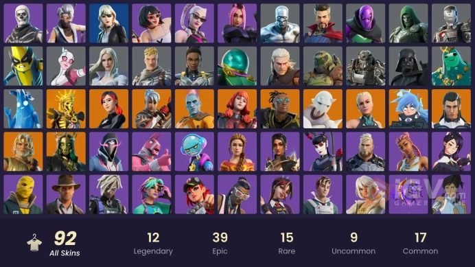 500$ SPENT [PC/XBOX/NINTENDO] 92 skins | Aura | Surf Witch | Siren | Star Wand | Silver Surfer | Ice Breaker | Lina ScorchZka459
