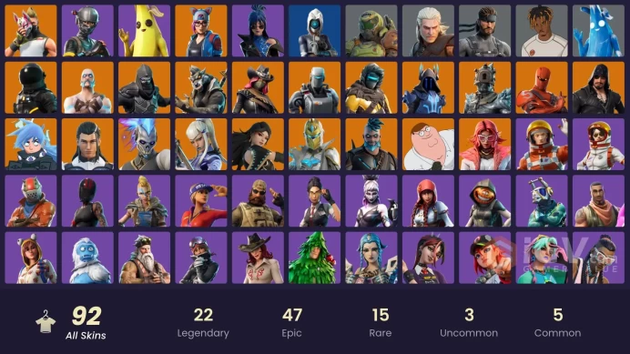 100$ SPENT /[PC/XBOX/PSN] 92 skins | Take The L | Elite Agent | Peely | Get Griddy | Eren Jaeger | Rust Bucket | Brite BomberZka348
