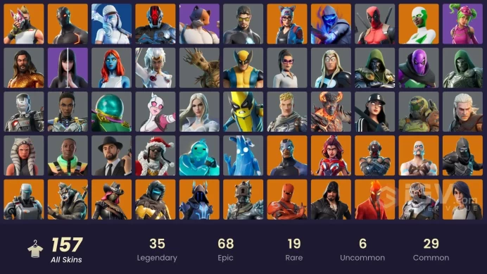 spent 162$ [PC/PSN/XBOX/NINTENDO] 157 skins | | Rogue Agent | The Visitor | Backlash | The Imagined | Renzo the Destroyer | Ronin | Lynx GG40