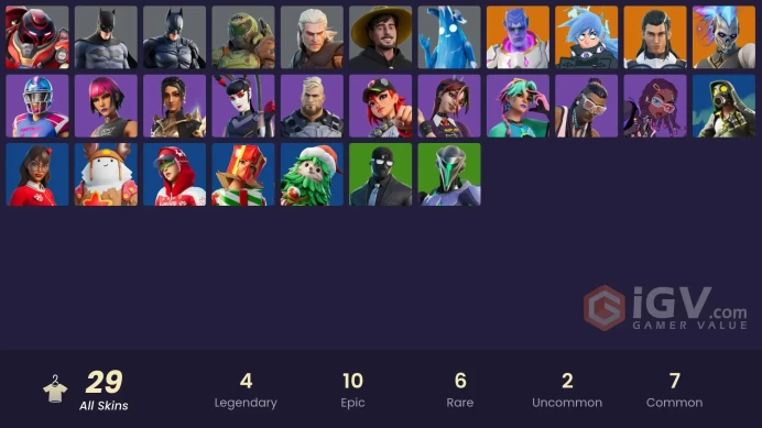 [PC/XBOX/PSN/SWITCH] 29 skins | The Ageless Champion | Ascension Nezumi | Kymera | Renzo the Destroyer | Iron Man Zero | Polar Peely | Viper 