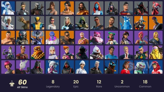 [PC/XBOX/PSN/SWITCH] 60 skins | Blade | Thor | Mystique | Doctor Doom | Tony Stark | Superman | Fade | Mandalorian (Clothing)