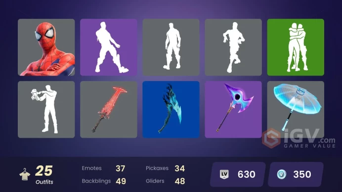 [PC/XBOX/PSN/SWITCH] 25 skins | Lina Scorch | The Imagined (Combat Elite) | Ronin | Spider-Man | Viper School | Astro Armor | Slayer Juice WRLD