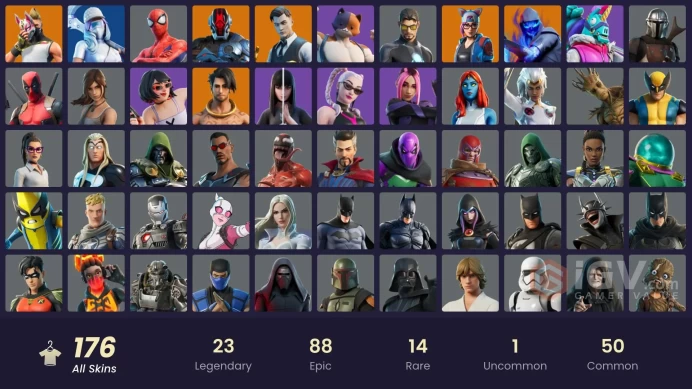 [PC/XBOX/PSN/SWITCH] 176 skins | Ronin (Cape) | Lynx (Stage 4 - No Ponytail) | Torin (Sideways Warrior) | Malik (Solitary Defender)