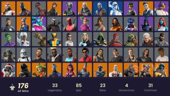 FA - [SWITCH/PC] 176 skins | The Reaper | Blue Squire | Royale Knight | Elite Agent | Travis Scott | Gold Midas | Shady Doggo | Trailblazer
