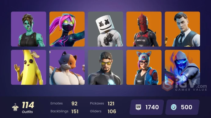 FA - [XBOX/SWITCH/PC] 114 skins | Gold Midas | Leviathan Axe | Merry Mint Axe | Candy Axe | Blackheart | Zenith | Fusion | Ruin | Lynx | Galaxia