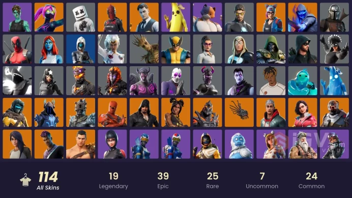 FA - [XBOX/SWITCH/PC] 114 skins | Gold Midas | Leviathan Axe | Merry Mint Axe | Candy Axe | Blackheart | Zenith | Fusion | Ruin | Lynx | Galaxia