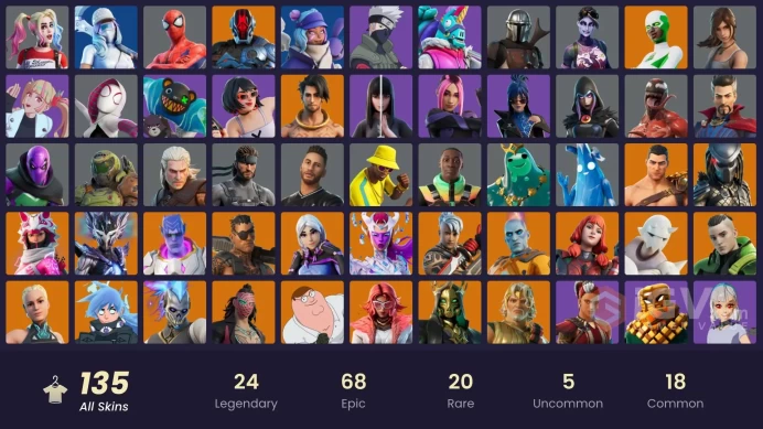 spent 243$ [PC/PSN/XBOX/NINTENDO] 135 skins | | Pitch Patroller | Subzero Cryptic | Naruto Uzumaki | Sultura | Vivi Chroma | Lina Scorch BB52