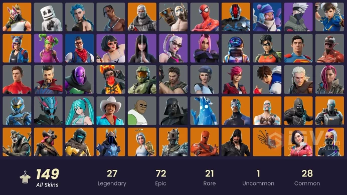 [PC-PSN-XBOX]- 149 SKIN-Travis Scott-Astro Jack-Arcane Jinx-Arcane Vi-Psycho Bandit-Spider-Man-Master Chief-FULL ACCESS-