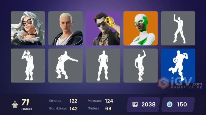 [PC-PSN-XBOX] -71 SKIN-110K VB SPEND-Backlash-Satoru Gojo-Ice Spice-Ariana Grande-The Weeknd Combat-Catwoman Comic Book Outfit-FULL ACCESS- 
