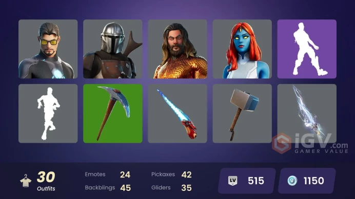 [PC-PSN-XBOX] -30 SKIN-Tony Stark-Wolverine-Thor-The Flash-T-800-FULL ACCESS-