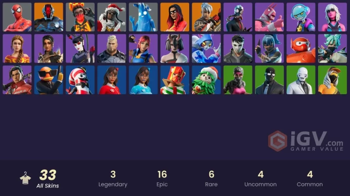 [PC-PSN-XBOX]-33 SKIN-Joltara-Chaos Agent-Spider-Man-Santa Dogg-FULL ACCESS-