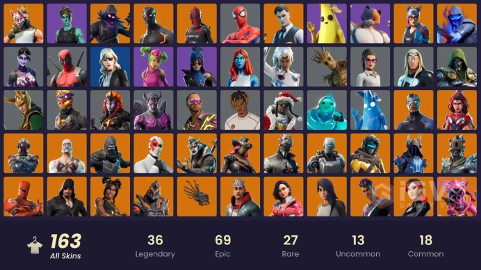 FA - [PSN/XBOX/SWITCH/PC] 163 skins | Gold Midas | Gold Brutus | Point Patroller | Heron Stance Hero | Rogue Agent | Grind | World Warrior