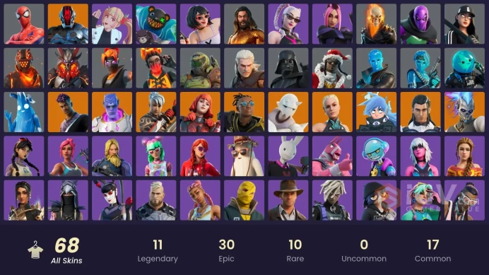 [PC/XBOX/PSN/SWITCH] 68 skins 1200 VB | Paradigm (Aurelian) | Malik (Solitary Defender) | The Ageless Champion | The Imagined (Combat Elite)