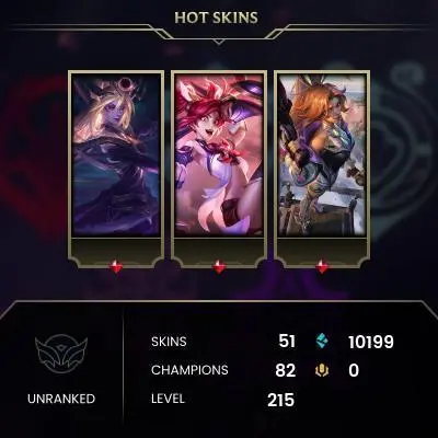 EMAIL CHANGEABLE - EUW - 82 CHAMPIONS - 51 SKINS - 10199 BE - HAND LEVELED - INACTIVE - SAFE 100% - WARRANTY - ULTRA RARE SKINS