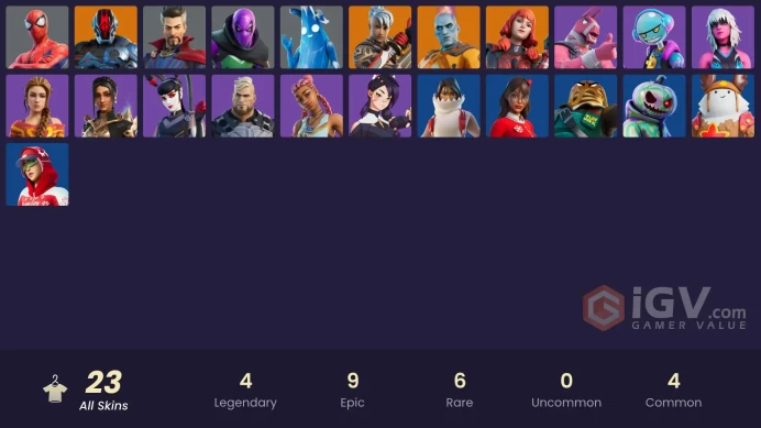[PC/XBOX/PSN/SWITCH] 23 skins | The Foundation (Helmet Off) | The Origin (On Point) | The Imagined (Combat Elite) | Spider-Man (Gilded Reality)