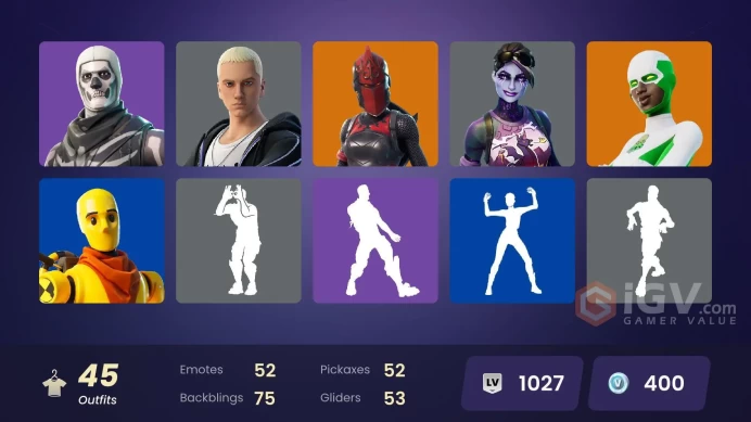 [PC-PSN-XBOX] -45 SKIN-42.500 VB SPEND-Backlash-Red Knight-Dark Bomber-Skull Trooper-Michael Myers-FULL ACCESS-