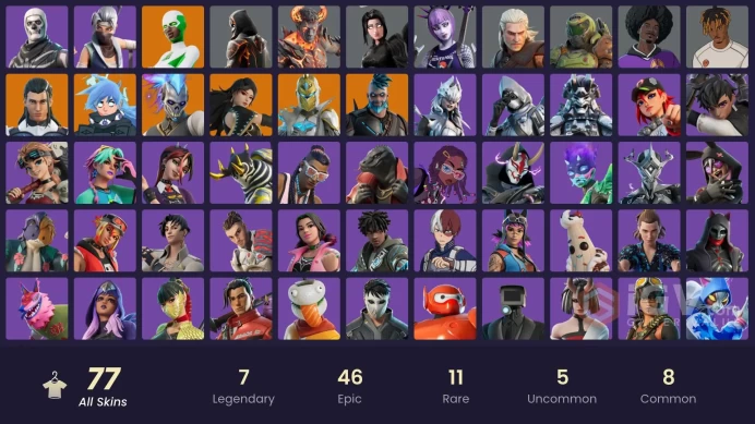 [PC-PSN-XBOX] -77 SKIN-Backlash-40K VB SPEND-Kuno-Geralt of Rivia-Skull Trooper-Daigo-FULL ACCESS-