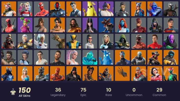 [PC/XBOX/PSN/SWITCH] 150 skins | Rick Sanchez | Take The L | Gold Midas | Head (Droopy) | Torin (Sideways Warrior) | Zenith (Stage 4) | Catalyst