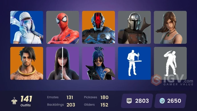 [PC/XBOX/PSN/SWITCH] 141 skins 2650 VB | The Imagined (Combat Elite) | Fancy Peter Griffin | Head | Immortal Zeus | Burning Ambition Valeria