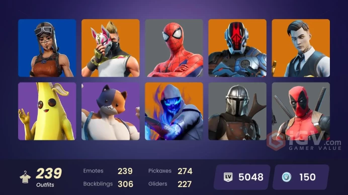 [PC/XBOX/PSN/SWITCH] 239 skins | OG STW | Son Goku | Gold Brutus | Gold Midas | Gold Meowscles | Subzero Cryptic | Vivi Chroma | FNCS Renegade