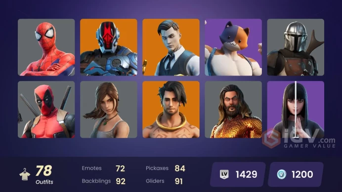  [PC/XBOX/PSN/SWITCH] 78 skins 1200 VB | Gold Midas | The Imagined (Combat Elite) | Ronin (Cape) | Raz | Joey | Gear Specialist Maya