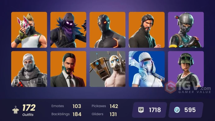 FA - [PSN/XBOX/SWITCH/PC] 172 skins | OG STW | The Reaper | Elite Agent | Take The L | Mako | John Wick | Sub Commander | Trailblazer