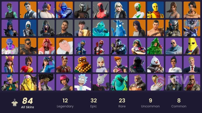 [PC/XBOX/NINTENDO]84 skins | | Gold Midas | Gold Meowscles | Gold Brutus | Pitch Patroller | Cloud Striker | Major Glory CC19