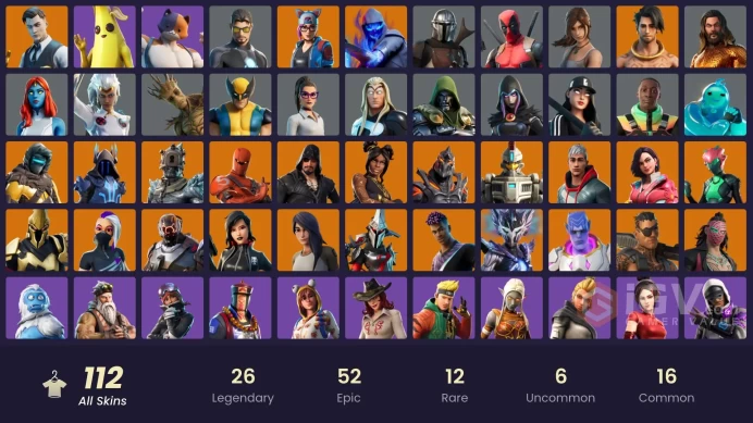 [PC/PSN] 112 skins | | Gold Midas | World Warrior | The Ice King | Singularity | Raz | Eternal Knight | The Prisoner MM 45