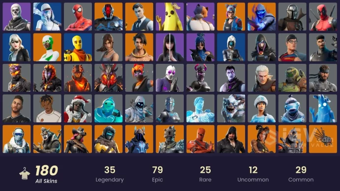 [PC/NINTENDO/PSN]180 skins | | Gold Brutus | Gold Midas | Keri Commander | Fade | Frostbite | Peter Griffin | Zenith MM 49