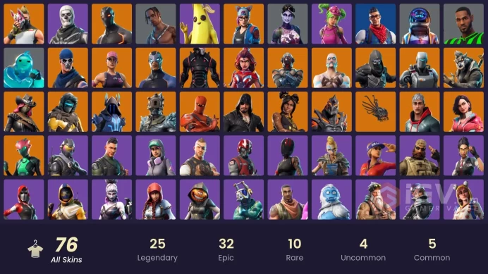 FA - [PSN/XBOX/SWITCH/PC] 75 skins | OG STW | Travis Scott | Astro Jack | Omega (stage 5) | Prodigy | Rogue Agent | The Visitor | Calamity