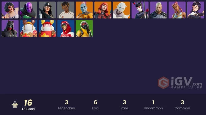 [PC/XBOX/NINTENDO/PSN] 16 skins | | The Origin | Snap | The Imagined | Prowler | Ruby Shadows | Slayer Juice WRLD | Tsuki 2.0 MM 33