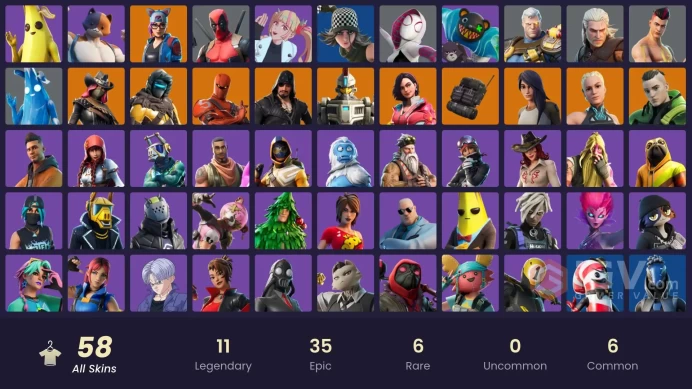[PC-PSN-XBOX] -58 SKIN-20K V-B SPEND-Doggo-Cable-Trunks-TheGrefg-TNTina-BrutuS-FULL ACCESS-