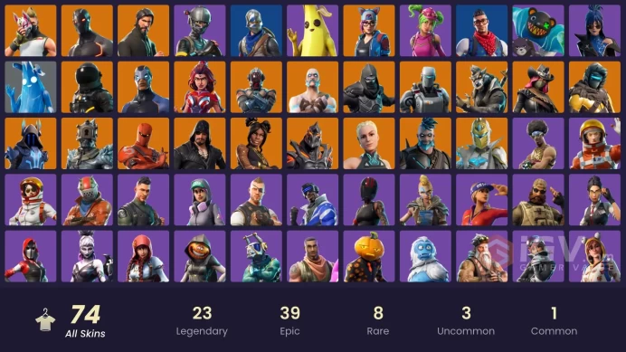 [PC-PSN-XBOX] 74 skins | The Reaper | Blue Squire | Royale Knight | Elite Agent |Take The L | Heron Stance Hero | Prodigy | Ruin |FULL ACCESS