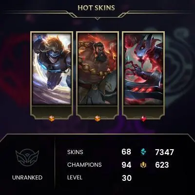 EUW SERVER/68 SKIN/LAST GAME 2013/FULL ACCESS/