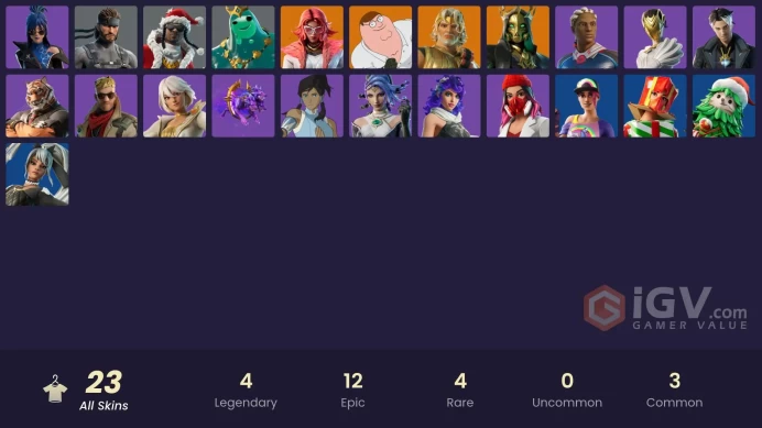 [PC/XBOX/NINTENDO]   23 skins | Get Griddy | Fancy Peter Griffin | Immortal Zeus | Immortal Form | Burning Ambition Valeria  LT113