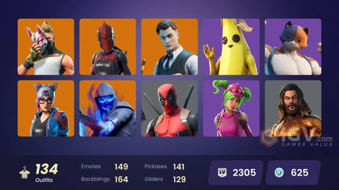 PC/PSN/XBOX/SWITCH OG STW 134 SKINS:GOLD BRUTUS,GOLD MIDAS,AQUAMAN,FROZEN RAVEN,DEADPOOL,THOR,KRAMPUS,RAGNAROK,THE ICE KING,CATALYST
