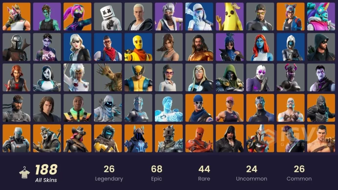 [XBOX/NINTENDO/PSN/PC]188 skins | Snake Eyes | Carbon Commando | Pitch Patroller | Prodigy | Curse Buster | Eternal Knight CC78